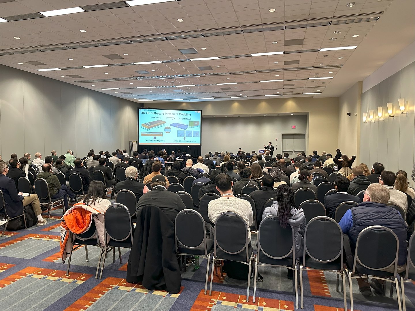 Masih Beheshti presenting at Transportation Research Board (TRB) Annual Meeting 2025